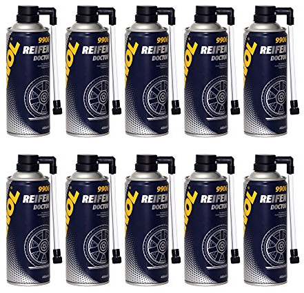 MANNOL 10 x 450ml 9906 Reifen Doctor/Reifendicht Pannenhilfe