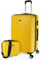 ITACA - Valise Cabine 55x40x20 Rigide Légère à Roulette 4 Roues Pivotantes avec Cadenas à Combinaison Bagage Cabine Idéal pour Voyager en Avion Petite Valise Compacte Compatible avec Ryanair, Jaune