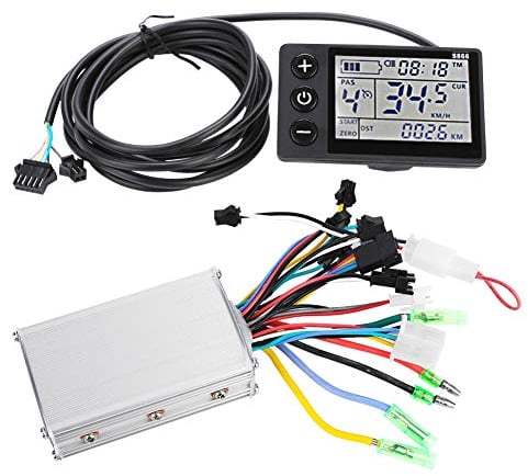 Tbest Controller 36V 250W,E Controller,Motor Brushless Controller 24V-48V Speed Controller Bürstenmotor Drehzahlregler,250/350 Watt Elektromotor Controller Mit LCD Panel Für