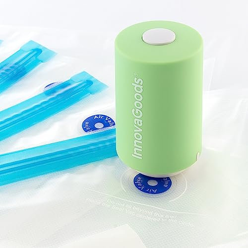 InnovaGoods V0101216 Ever·Fresh Récipient sous Vide Rechargeable, Plastique, Blanc