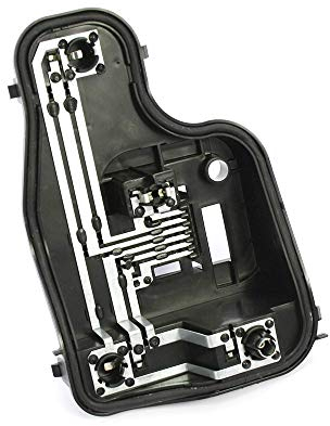 Volkswagen Original Lampenträger für linke Rückleuchte (Fahrerseite), Schwarz, Halogen, Pkw, Rückleuchtenhalterung, Lampenhalter