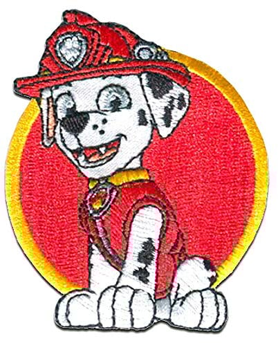 Patrol Paw Patrol Marshall naszywka do naprasowania, 7,5 x 6 cm
