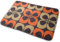 BLSYP Orange Retro Funky Floral Decorative Indoor Outdoor Doormat Non Slip Front Door Mat 24 x 16 Inch