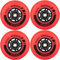 AOWESM Inline Skate Wheels 85A Gripper Asphalt Outdoor Inline Roller Hockey räder mit Kugellager ABEC-9 (4er-Pack) (rot, 72 mm)