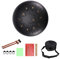 Schlitztrommeln, Stahlzungentrommel, 10 Zoll 11-Ton-D-Tonart, Handpan-Trommel mit Trommelstöcken, Tasche, Fingerabdeckung, Schlaginstrument für die musikalische Ausbildung Konzert Mind Healing Yoga