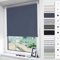 Magiea Verdunklungsrollo ohne & mit Bohren Klemmfix, Dunkelblau B100 x H170 cm (Stoffbreite 95 cm), Klemmrollo Thermorollo, Innenrollo für Sonnen- und Sichtschutz, Rollos für Fenster & Tür