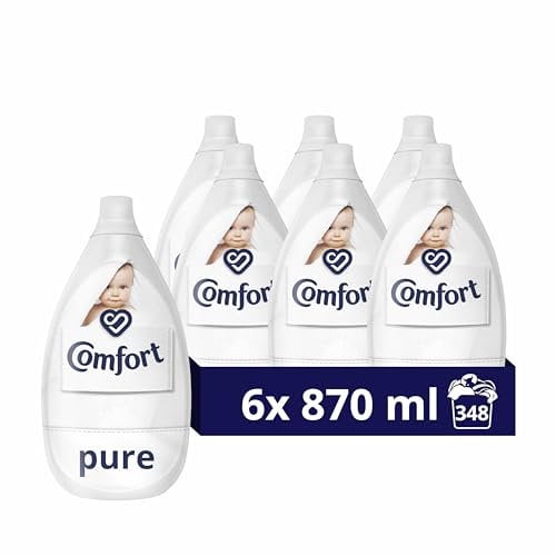 Comfort Pure Ultra-Concentrated Fabric Conditioner dermatologically tested gentle next to sensitive skin 6x 870 ml (348 washes)