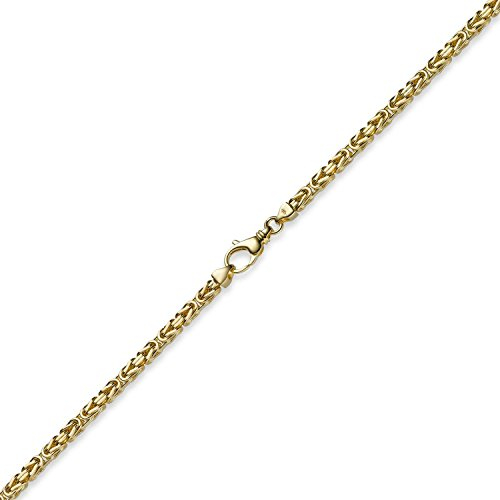 PRINS JEWELS 18 Karat / 750 Gelbgold - 2 mm Königskette Massiv Halskette Kette (50)