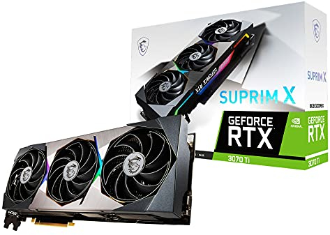 MSI Gaming GeForce RTX 3070 Ti 8GB GDRR6X 256-Bit HDMI/DP Nvlink Torx Fan 4 RGB Ampere Architecture Graphics Card (RTX 3070 Ti Suprim X 8G)