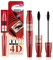 DSQXLW 4D-Seidenfaser-Wimperntusche, 2 Bürstenköpfe, 2-in-1 Mascara für natürlichen Verlängerungs- und Verdickungseffekt, wasserdicht, extra lange Wimpern, voluminöse Wimpern, wischfest (1 Stück)
