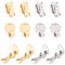 SUNNYCLUE 1 Box 20 Stück 2 Farben Ohrclips Zubehör Runde Flache Rückseite Ohrringclips Edelstahl Ohrringkonverter Nicht Durchbohrte Ohrringeinstellungen Für Frauen Erwachsene Schmuckherstellung DIY Ha