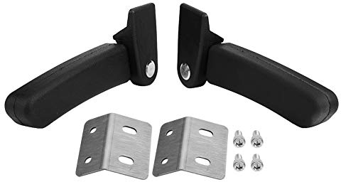 2 teilige Motorrad Beifahrer Armlehne, um 90 ° Klappbares Ersatzzubehör für Die Rücksitz Armlehne, Bietet Haltegriffe für Die Hintere Aluminiumbox, 11,8 X 1,54 X 9,65 Zoll