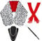 TOMIGO 4 Stück Halloween Damen Kostüm Set, Schwarz Weiß Stola, 1920er Jahre lange Rot Handschuhe, Kostüm Halter und Halskette für Cosplay