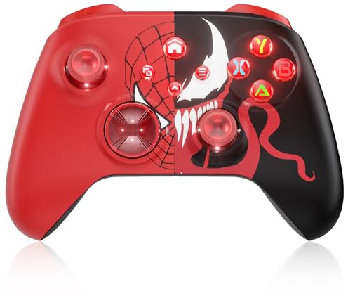 Lapezei Manette sans Fil pour Xbox Compatible avec PC Windows 7/8/10/11/Android/ios avec Barres B'éclairage Flash/Vibration/Audio 3,5 mm/Turbo(Nécessite Une Mise à Niveau Manuelle)