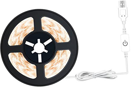 Hemobllo 5m Led-lichtstreifen Bandlicht Flexibler Lichtschlauch Mit Touch-control Stufenloses Dimmen Für Zuhause Hochwertiger Led-chip Für Klare Beleuchtung