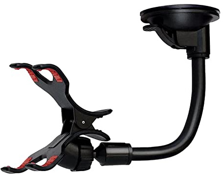 ulafbwur Auto Handyhalterung Auto Handyhalterung Universal 360 Grad Drehung Dual Clip Auto Windschutzscheibe Halterung Handy Ständer für Desktop Auto Handy Clip