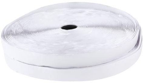 1pc Fastener Nylon Sticker Tape Strong Self-Adhesive Hook Adhesive Tape with Glue White