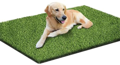 Nchdewui 2 Pcs Tapis d'herbe pour Chien, Bacs À Litières pour Chiens, Gazon-Artificiel Durable, Facile À Nettoyer, Litiere Chien pour L'intérieur Et L'extérieur (50 * 70cm)