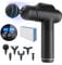 Massagepistole, Muskel Percussion Massagegerät mit 99 Geschwindigkeiten, Leises Handmassagegerät mit LCD Touchscreen & 6 Köpfen Massage Gun für Schulter, Körper & Rückenentspannung