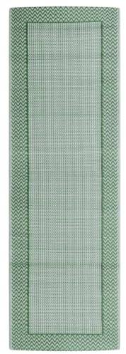 vidaXL Outdoor Teppich, Gartenteppich Beidseitig, Balkonteppich Terrassenteppich UV-beständig, Läufer Teppich für Balkon Terrasse, Grün 80x250cm PP