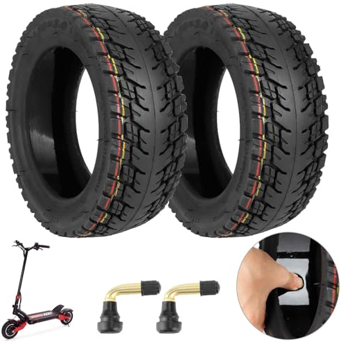 10 x 3 Roller Reifen, 255 x 80 Off-Road Selbstheilung Reparierbar Ersatzreifen, 80/65-6 Elektroroller Ersatzreifen Vorne/Hinten für Dualtron Zero 10X / Kaabo MANTIS 10 (Selbstheilung*2)