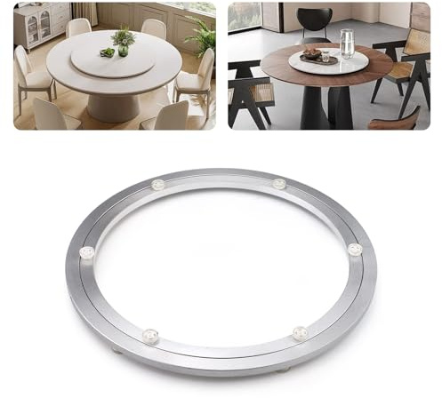 Lazy Susan Hardware, Smooth Rotating Lazy Susan Turntable Bearing Base, Heavy Duty Aluminium Alloy Swivel Plate for Dining Table, Cabinet, Serving Tray (30cm)