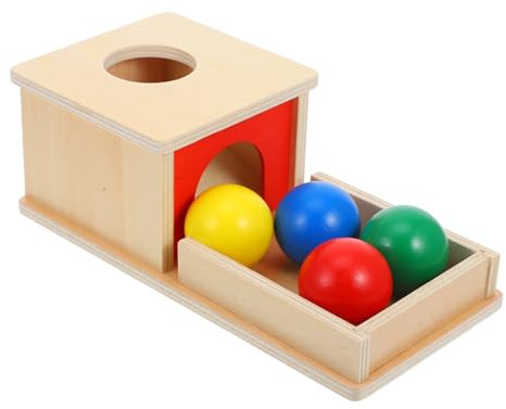 JOINPAYA 1 Set Montessori Unterricht Montessori Spielzeug Montessori Kugeln Lovevery Spielzeug Montessori Materialien Objekt Puppenhausmöbel Spielzeug Für 6–12 Monate Drop Ball