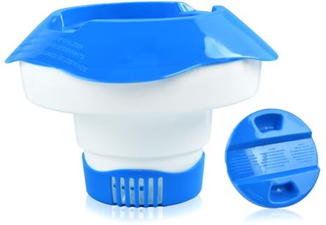 DIELOVEHUA 7 Distributeur de Chlore Flottant, Diffuseur Chlore Piscine, Distributeur de Chlore pour Piscine, Distributeur Flottant, Diffuseur de Chlore pour Piscine/Spa/Fontaines