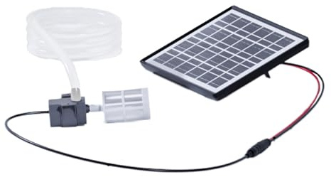 CWOQOCW Solar-Wasserpumpe, 12 V, Tauchpumpe, für Aquarium, Teichbrunnen, Outdoor-Hydrokultursystem, 240 l/h, für Teichsauerstoffgeber (6 W ohne Schalter)