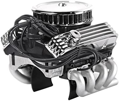 ENGINEMECH GRC F82 V8 Motor Modell Bausatz aus Metall DIY Set mit dualem 13 000 RPM Lüfter, Kühlkörper & Motorhaube für 36 mm RC-Motor,STEM-Bildungs-Spielzeug-Set 1 : 10