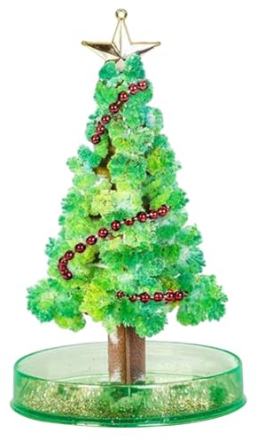 Mini kit de Sapin de Noël en Papier Cristal, Jouet éducatif Amusant pour Enfants, décoration Bureau d'arbre Magique pour Anniversaire, Style Hiver 1