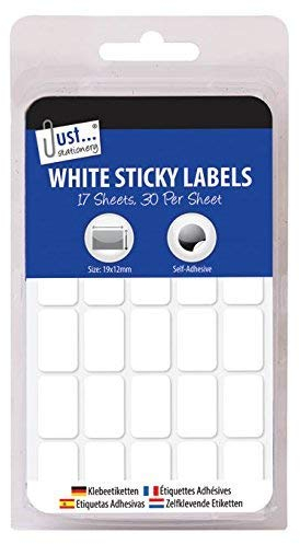 Sticky Labels Price Stickers x 510 Self Adhesive Retail 19mm x 12mm
