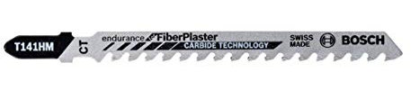 Bosch - 3 lame per seghetto alternativo T 141 HM Special per Fiber and Plaster
