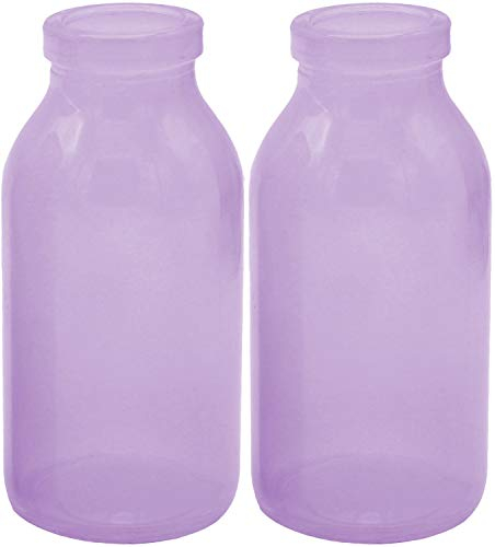 Unbekannt 2 Vasen Tischdekoration Flaschen Blumenvase Lila Flieder Deko Hochzeit Geburtstag Party