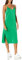 The Drop Damen Ana Midi-Kleid, V-Ausschnitt, seidiger Slip-Dress-Stil, Smaragdgrün, XXL