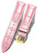BINLUN Leder-Uhrenarmband Krokodilmuster Schnellverschluss Ersatz Kalbsleder Uhrenarmbänder Smartwatch 10 Farben 13 Größen für Herren & Damen(Goldene Schnalle,Pink,17mm)