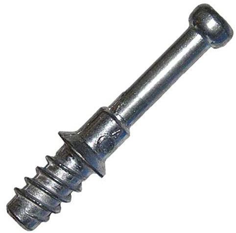 24mm (35mm Overall) Dowel Pin for Cam Lock Disc Furniture Connectors 11mm Long Euro Wood Thread Fits 5mm Hole (10 Pack) Fits Titus