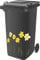 Wheelie Bin Sticker Flower Decorative Self-adhesive Decal For Bins, Walls Fridge Household Decoration DIY - Daffodils.