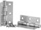 IRONZONE® 10 Pairs 3 75mm Ball Bearing Hinges Satin Chrome Finish Suit Internal Doors Pair (10) for Internal use in Residential and Commercial Building Projects