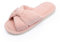 Chantomoo Pantofole da Donna in Memory Foam per la Casa Camera da Letto Bagno spa Matrimonio Viaggio Ospedale Open Toe Velluto a Coste Pantofole Antiscivolo Accoglienti Confortevoli,Rosa 39/40 EU