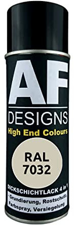 Alex Flittner Designs Rust Protection Paint 4-in-1 RAL 7032 Pebble Grey Metal Protective Paint Spray Rust Protection Paint Spray Can