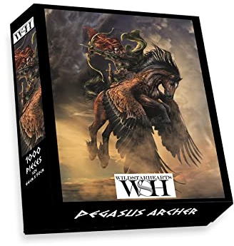 Pegasus Archer 1000 Teile Puzzle Rajko Zigic Kunstwerk Gothic Okkulte dunkle Fantasy Druck (inklusive Poster Puzzle Guide)