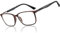 ZENOTTIC Blaulichtfilter Brille & Lesebrille Herren Eckige Rahmen-Leser Anti-Glanz Sport Computerbrille
