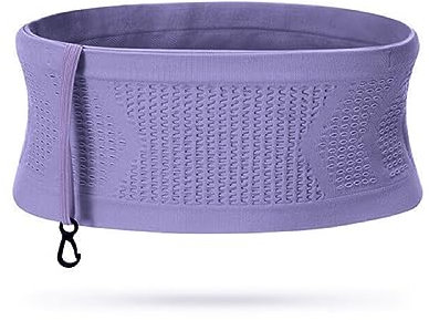 Elastisches Laufband mit innovatives Design und 360-Grad-Öffnung, Nylon Huftgürtel S Lila
