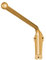Swing Arm Curtain Rods, Heavy Duty Portiere Iron Drapery Rod with Finials,Movable Window Curtain Rail Display Stand for Front Door Store Kitchen Bathroom(120cm(47.2in), Gold)