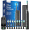 Elektrische Zahnbürste - Schallzahnbürste für Erwachsene mit Wandhalterung Ladestation und 8 Bürstenköpfen, Electric Toothbrush mit 5 Modi, 40000VPM, Reiseetui, Bürstentimer