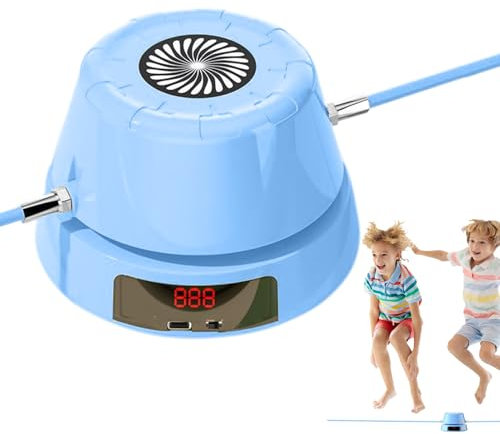 Automatic Jump Rope Spinner - Cordless Skipping Machine, Interactive Fitness Tool | Rechargeable Rope Jumping Machine for Group Play, Family Fun, Gym, School, Indoor Activities