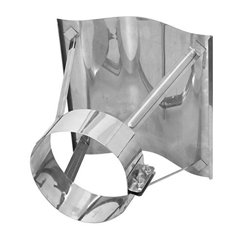 Schornsteinabdeckung Kaminabdeckung Edelstahl, Kaminhaube Regenhaube KLIPPS (160mm)