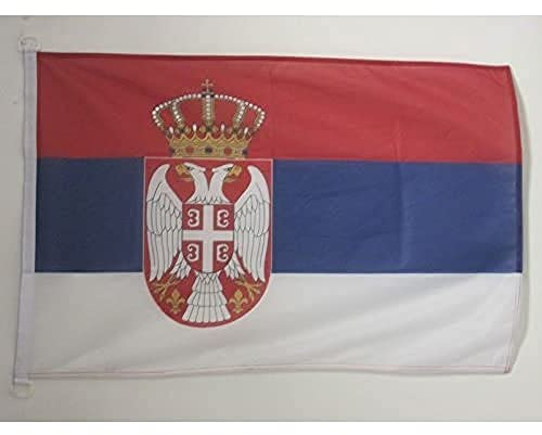 AZ FLAG - Flagge Serbien - 90x60 cm - Serbische Fahne 60 x 90 Cm Aussenverwendung - Flaggen