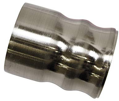 Gardinia Endknopf, Aluminum, Edelstahl-Optik, Windsor Kappe, 2, 30478